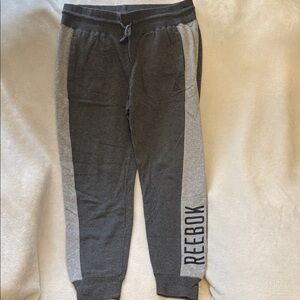 Reebok Charcoal and Light Gray Joggers